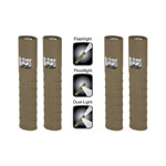 NightStick NSP-1400T - 4-Pack Tan Multi-Purpose Dual-Switch Dual-Light Flashlight 