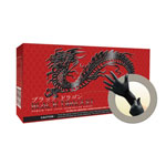 MicroFlex BD1003PF - Large Black Dragon Powder-Free Latex Gloves - Box of 100