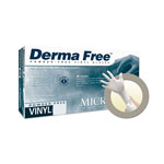 MicroFlex DF-850M - Medium Derma Free Powder-Free Vinyl Exam Gloves - Box of 100 