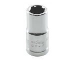 K Tool International 26107 - 1/4in. Drive Standard 6 Point Chrome Socket 7mm