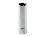 K Tool International 26211 - 1/4in. Drive Deep 6 Point Chrome Socket 11mm