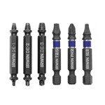 Irwin Hanson 1876225 - 6 Piece Impact Screw-Grip Double Ended Screw Extractor Set