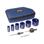 Irwin Hanson 3073003 - Hole Saw Kit, 9 Piece, Bi-Metal Construction, 7/8