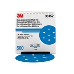 3M Automotive 36152 - 3M Hookit Blue Abrasive Disc Multi-hole, 36152