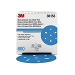 3M Automotive 36153 - 3M Hookit Blue Abrasive Disc Multi-hole, 36153