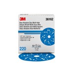 3M Automotive 36162 - 3M Hookit Blue Abrasive Disc Multi-hole, 36162