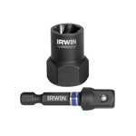 Irwin Hanson 53911 - Bolt Extractor, for 17mm Bolts, Reverse Spiral Flutes, 3/8