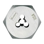 Irwin Hanson 7258 - High Carbon Steel Re-threading Right Hand Hexagon Fractional Die - 3/4