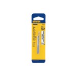 Irwin Hanson 80213 - Tap and Drill Bit Set, 6-32 NC High Carbon Steel Plug Tap, 7/64 High Speed Steel Drill Bit, Carded