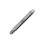 Irwin Hanson 93521 - Double End Bit, #1 Phillips and 6-8 Slotted, 1/4