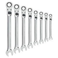 GearWrench 85798 - 8 Piece SAE GearWrench XL Locking Flex Head Ratcheting Wrench Set
