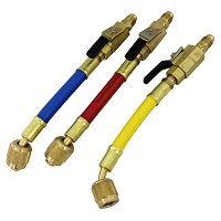 Mastercool 90262 - Manual Shut-off Valve Adapter (3 Piece Set) 