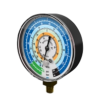 Mastercool MRL - Low Side Gauge R134a, R22, R12, R404A Refrigerant Scale / BAR/PSI/°C / 1.6 Gauge Class 