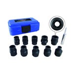 Astro Pneumatic 7411M - 11pc 1/2 Dr Metric Flank Bite Damaged Fastener Impact Sockets