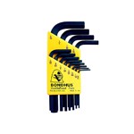 Bondhus 12236 - Hex Wrench Set, 12 Piece, .050