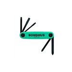 Bondhus 12543 - Utility Fold Up Set, 5 Piece, #1 and #2 Phillips, 3/16