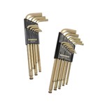 Bondhus 20899 - 13 Piece Fractional and 9 Piece Metric Hex Ball End Wrench Set