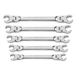GearWrench 81910 - 5 Piece SAE Flex Flare Nut Wrench Set