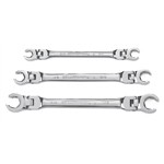 GearWrench 81914 - 3 Piece SAE Flex Flare Nut Wrench Set