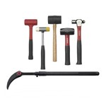 GearWrench 82303-KDT8220P - 5 Piece Hammer Set with FREE Extendable Indexible Pry Bar