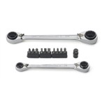 GearWrench 85200 - 13 Piece QuadBox Double Box Ratcheting Wrench Set - SAE