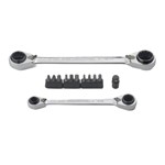 GearWrench 85210 - 13 Piece QuadBox Double Box Ratcheting Wrench Set - Metric