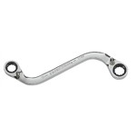 GearWrench 85232 - S Shape Reversible Double Box Ratcheting Wrench, 15mm x 17mm