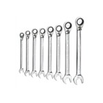 GearWrench 9543 - 8 Pc. 12-Point Metric Reversible Combination Ratcheting Wrench Set