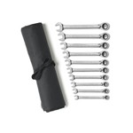 GearWrench 9601R - 10 Piece Metric Reversible Combination Ratcheting Wrench Set