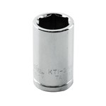 K Tool International 26111 - 1/4in. Drive Standard 6 Point Chrome Socket 11mm