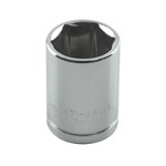 K Tool International 26113 - 1/4in. Drive Standard 6 Point Chrome Socket 13mm