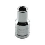 K Tool International 26155 - 1/4in. Drive Standard 6 Point Chrome Socket 5.5mm