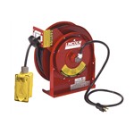 Lincoln Tool 91032 - 45-ft Heavy-Duty Reel with Duplex Outlet Box with GFCI (F)
