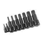 Lisle 60850 - 9 Piece Triple Square Bit Set