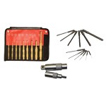 Mayhew Tools 81359 - 12 Piece Pro Pilot Punch Kit with 20% off 9 Piece Brass Pilot Punch Set Plus a FREE 2 Piece, 2 IN 1 Socket Adapter Set