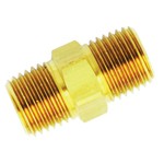 Milton Industries 646-1 - Male Hex Nipple Brass Fitting 1/4