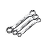 SK Hand Tool 333 - 3 Piece Short Fractional Box End Wrench Set 