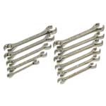 SK Hand Tool 371 - 11 Piece SuperKorme SAE and Metric Flare Nut Wrench Set 