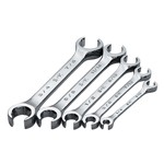 SK Hand Tool 381 - 5 Piece SuperKrome SAE Flare Nut Wrench Set 