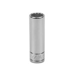 SK Hand Tool 44914 - 1/4in. Drive Deep 12 Point Socket  7/16in. 