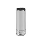 SK Hand Tool 44918 - 1/4in. Drive Deep 12 Point Socket  9/16in. 