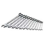 SK Hand Tool 86123 - 13 Piece SuperKrome Metric Combination Wrench Set 