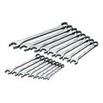 SK Hand Tool 86223 - 16 Piece SuperKrome Metric Combination Wrench Set 