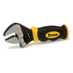 Titan Tools  11060-1 - Stubby Adjustable Wrench, 8