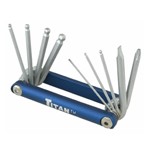 Titan Tools  12705 - 9 Piece Ball Hex Key Set - Metric