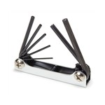 Titan Tools  12708 - Folding Hex Key Wrench Set, 1.5mm to 6mm, Black Oxide Finish