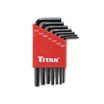 Titan Tools  12727 - 7 Pc SAE Short Hex Key Set