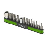 Titan Tools  16113 - 13 Piece Tamper Resistant Torx Bit Set