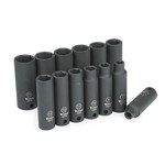 Titan Tools  48400 - 13PC 3/8 IN. DR MM Deep Impact Socket Set