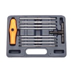 Vim Tool BHI100 - 10 PIece Extra Long SAE Ball Hex Ratcheting T-Handle Set